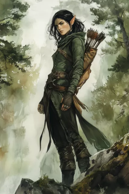 cbowofrivia_A_female_half-elven_ranger_stands_atop_a_hill_in_an_894503ae-cd6c-497f-a4f7-2f7d3015a194