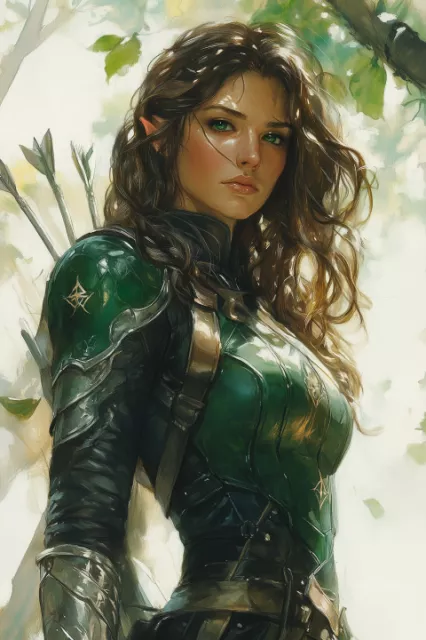 cbowofrivia_A_tall_female_aasimar_ranger_stands_poised_on_a_sun_80730a76-b4d8-4c01-97d1-7936c0742c45