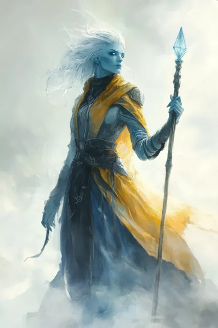 cbowofrivia_A_female_air_genasi_warlock_stands_atop_a_floating__9e81e0e0-b20f-44d4-8d6a-e3e2974376b2