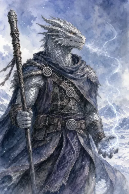 Unnamed Silver Dragonborn