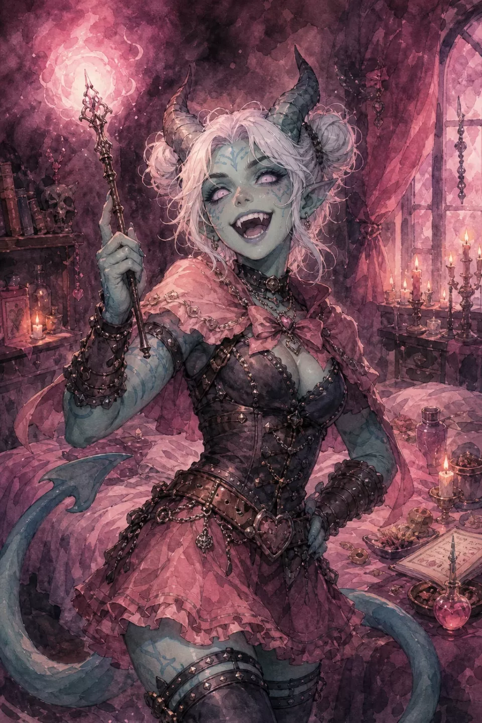 Unnamed Tiefling Warlock
