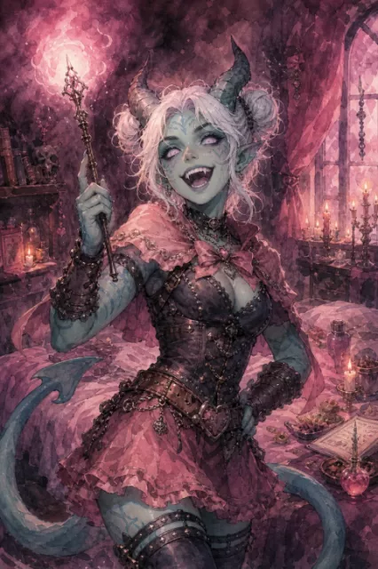 Unnamed Tiefling Warlock