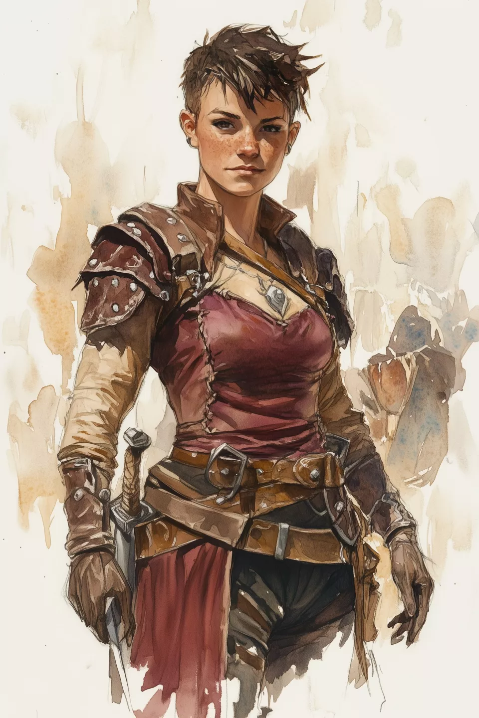 cbowofrivia_A_stout_female_halfling_fighter_stands_in_a_bustlin_3c858c3f-a66a-49a5-aec0-3df8d4a83703