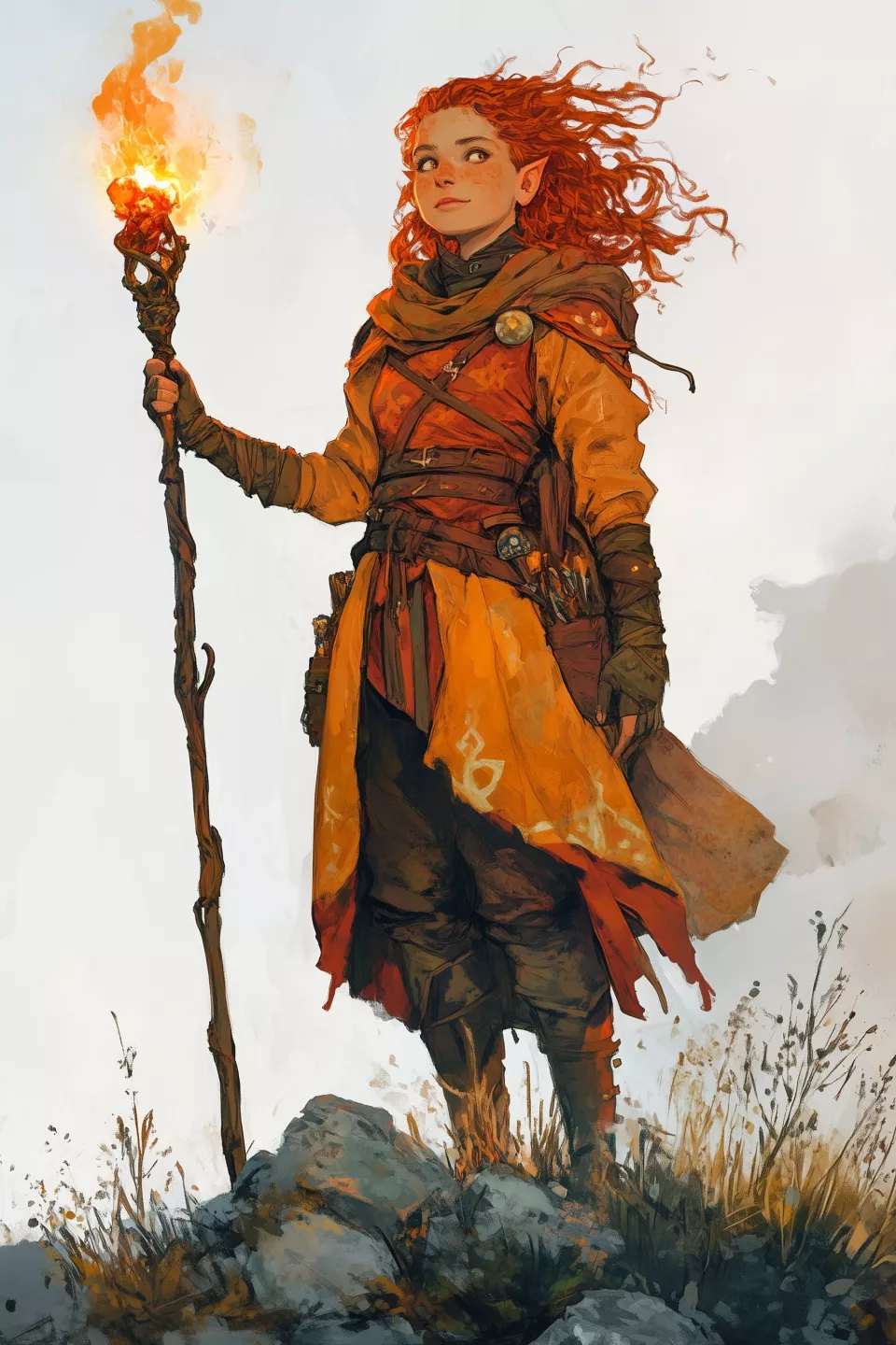 cbowofrivia_A_stumpy_female_gnome_cleric_stands_upon_a_hilltop__d49ce0b5-9fe4-4f06-b425-13917386d443