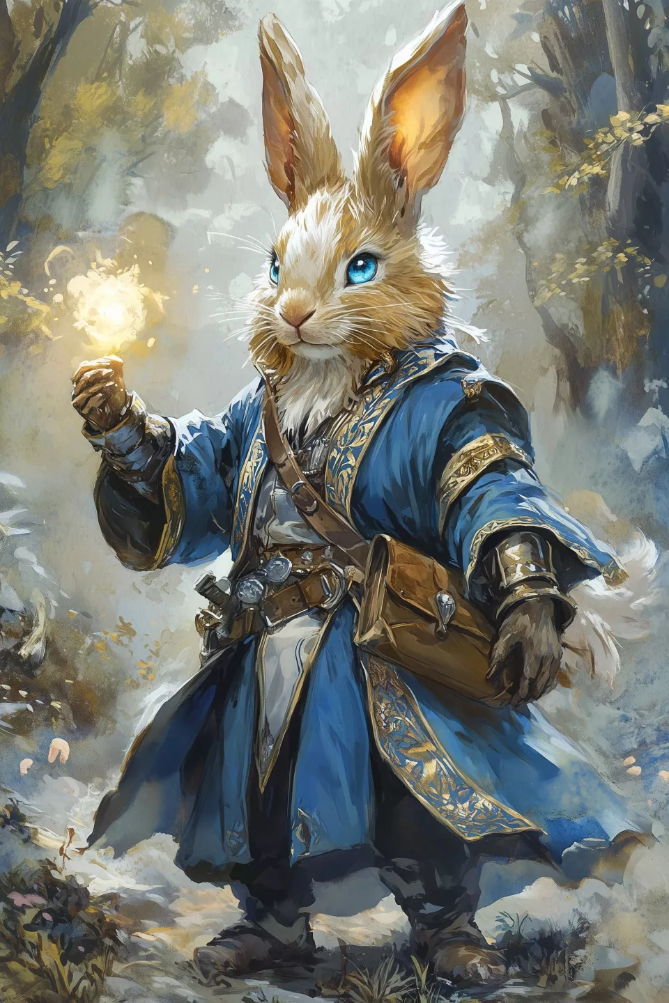 cbowofrivia_A_male_humanoid_hare_wizard_stands_amidst_a_sunlit__62c20589-3597-47a6-88df-0b3f85c67d97