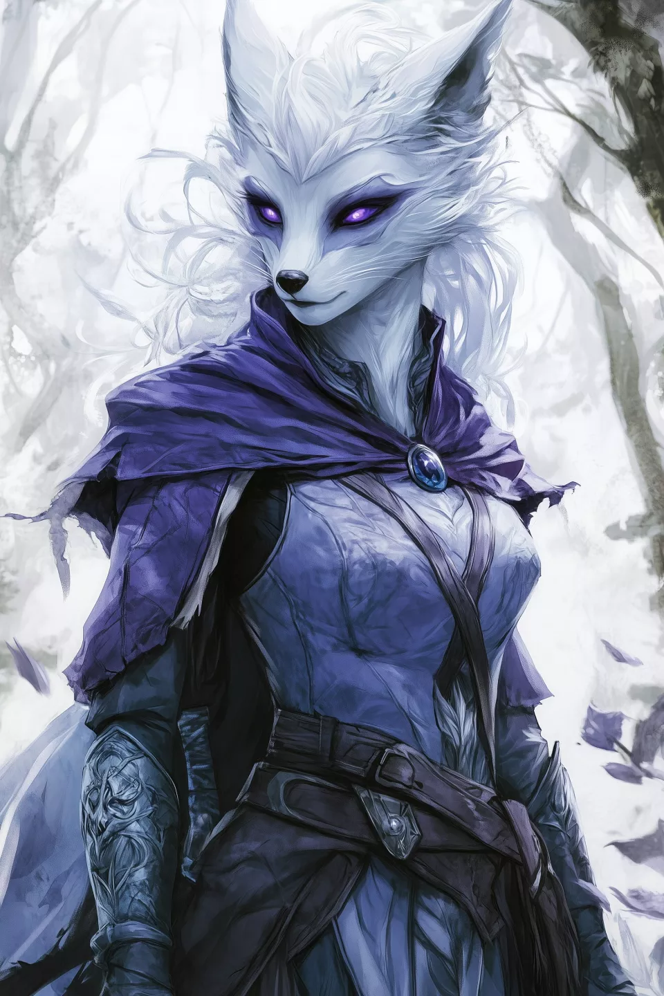 cbowofrivia_A_female_humanoid_fox_sorceress_stands_amidst_an_et_b3ed585a-be5d-4a3b-a0e4-af9364f02b40