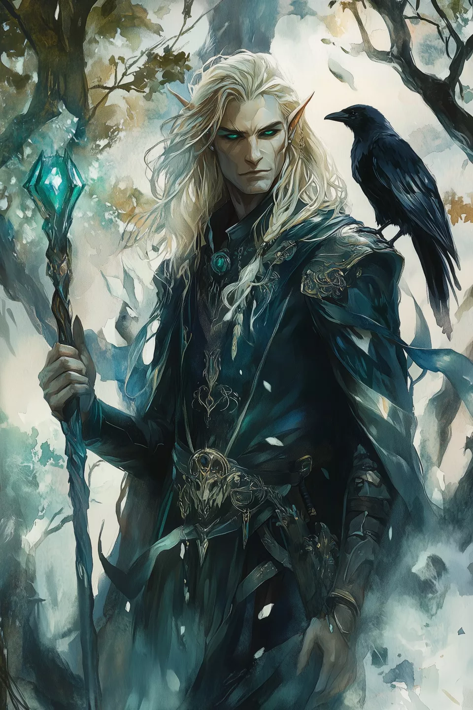 cbowofrivia_A_slender_elven_cleric_stands_amidst_an_ethereal_gr_cfec8d3d-38fe-4f9c-8fda-8c2492350a33